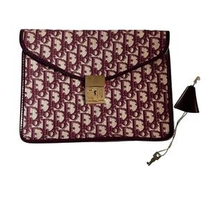 Christian Dior Vintage 30 Montaigne Jacquard Clutch